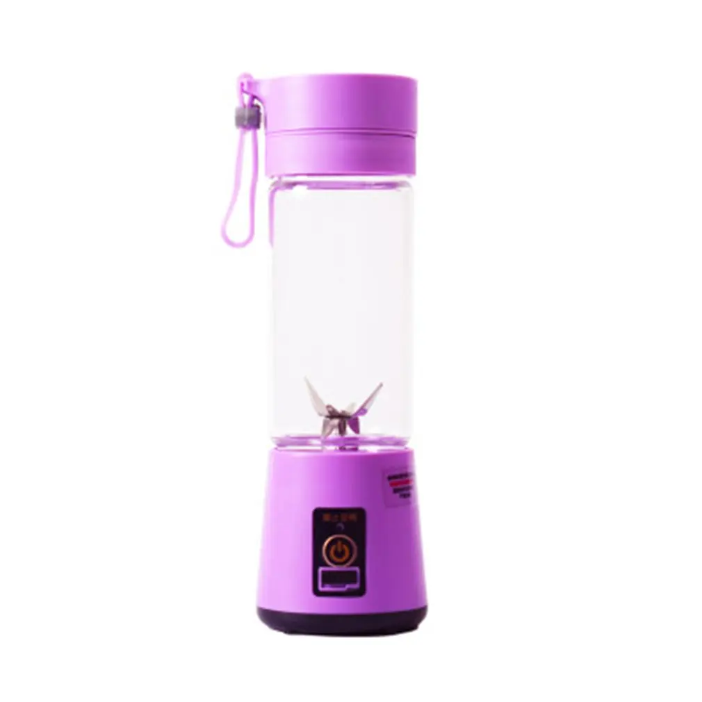 Светло-желтый Portable USB Electric Fruit Juicer Handheld Vegetable Juice Maker Blender Rechargeable Mini Juice Making Cup With Charging Cable - Цвет: Светло-желтый