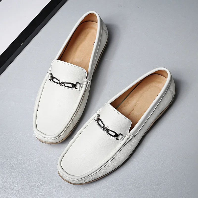 Spring and Autumn Leather Fashionable Comfortable Lightweight Outdoor High Quality Non-slip Waterproof Breathable Loafers