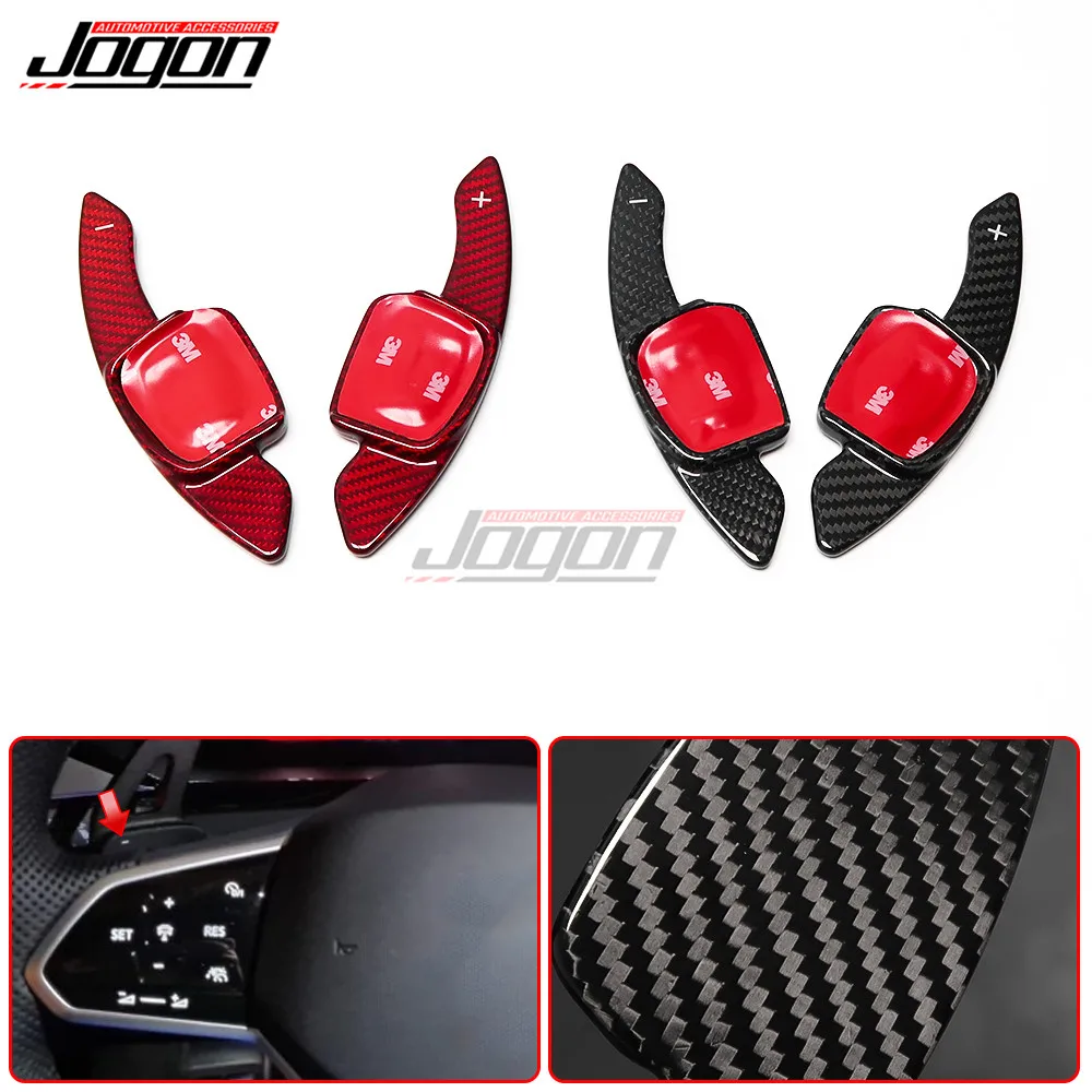 For VW Golf 8 MK8 GTI / R /R line 2021-2023 Carbon Fiber Replace Steering  Wheel Paddle Shifter Extension Trim Car Accessories - AliExpress