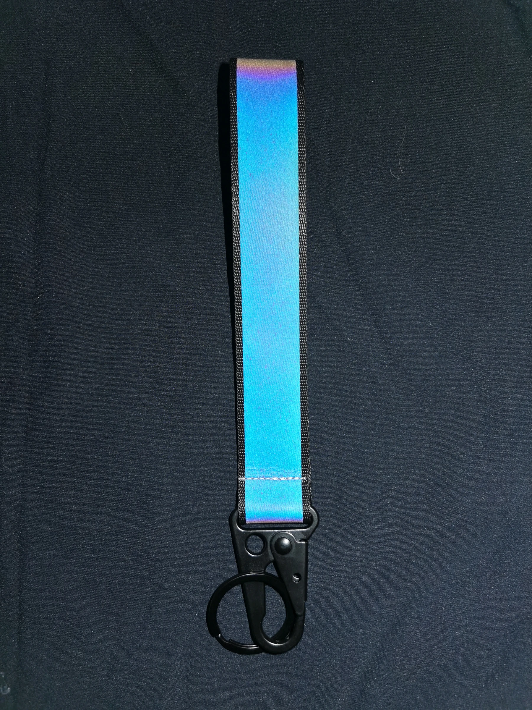 Car Reflective Keychains High Visibility Webbing Material For Bag Pendant Accessories 2.5cm