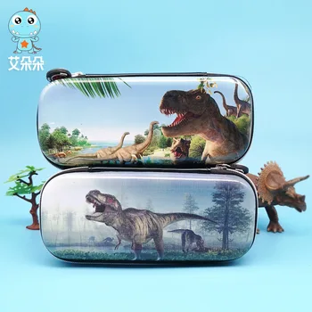 

2020 Dinosaur Pattern Pencil Case School Student Boy Stationery Box Pen Pencil Makeup Brush Storage Bag Case