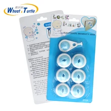 6pcs/Lot/Packed Europe Standard Socket Safe Lock Cover Child Kids Electric Security Plastic Safety Plug Outlet Baby Care