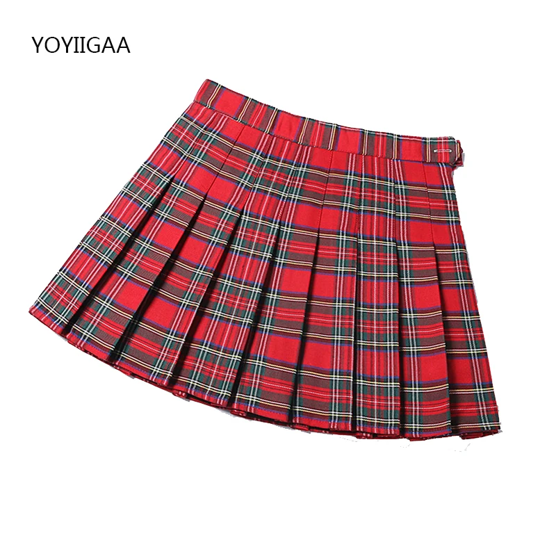 lululemon skirt Summer Women Pleated Skirts High Waist Female Mini Skirt Harajuku Preppy Style Ladies Plaid Skirts Sweet Girls Dance Mini Skirt pink skirt