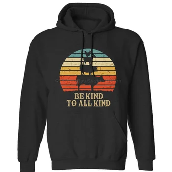 

Be Kind To Every Kind Vegetarian Vegetable Vegan Veggies Vintage Retro Mens Neutral Winter Hoodies Sweatshirts Free Shipping