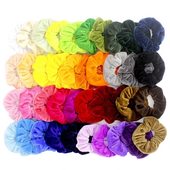

40 Pcs girls kawaii Hair accessories Scrunchies Velvet Elastics bohemian Hair Ties Scrunchy Bands for women Ties Ropes Gifts