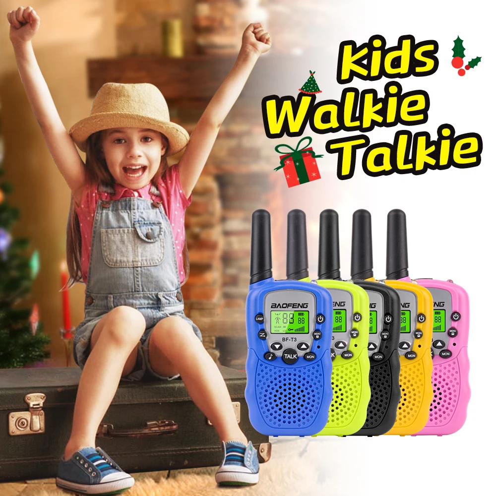 2Pcs Walkie Talkie Kids Radio Handheld mini Walkie-talkie for Children