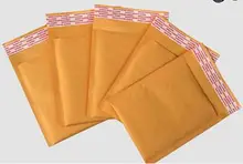 Enveloppes rembourrées Kraft Bubble mail, sacs d'emballage et d'expédition (100*110mm), 130 pièces/lot