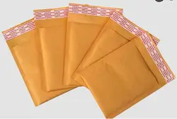 Enveloppes rembourrées Kraft Bubble mail, sacs d'emballage et d'expédition (100*110mm), 130 pièces/lot 