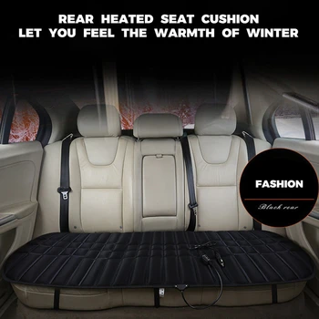 

Car Heated Seat Cushion Cover Auto 12V Heating Heater Warmer Pad Winter Vehicle Rear Seat Electric Heating Cushions Mat