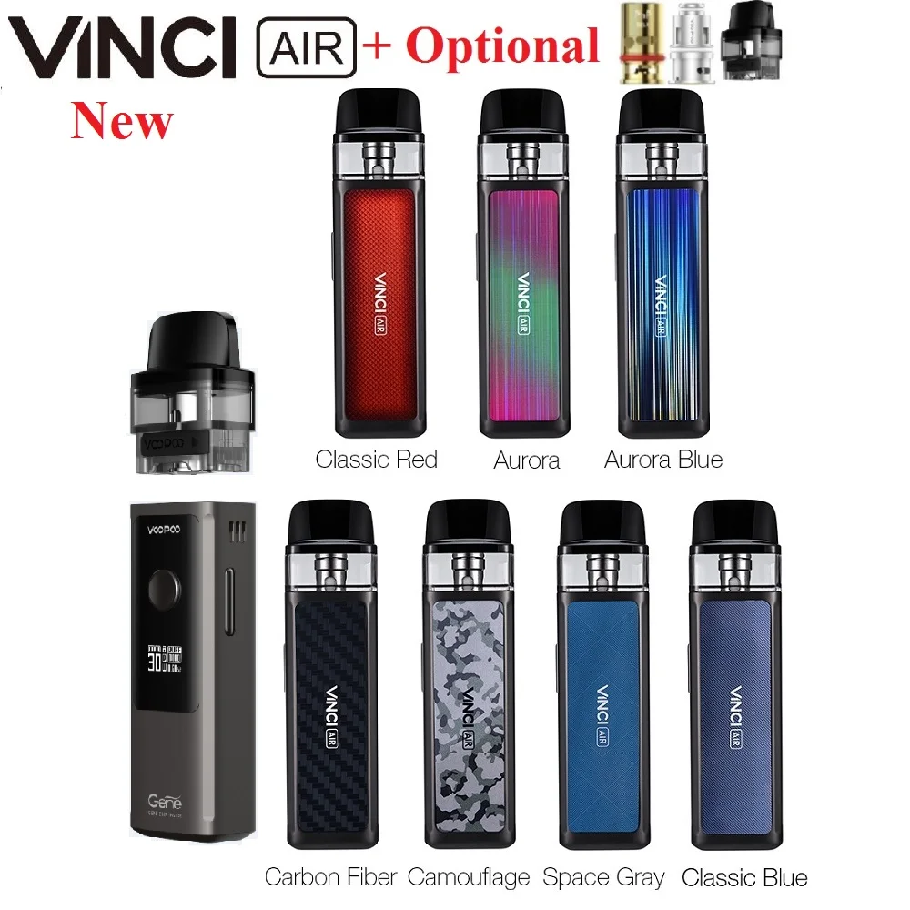 Хит! Оригинальный 900 мАч VOOPOO VINCI AIR Pod Комплект с 4 мл встроенный ENE.AI chipBest
