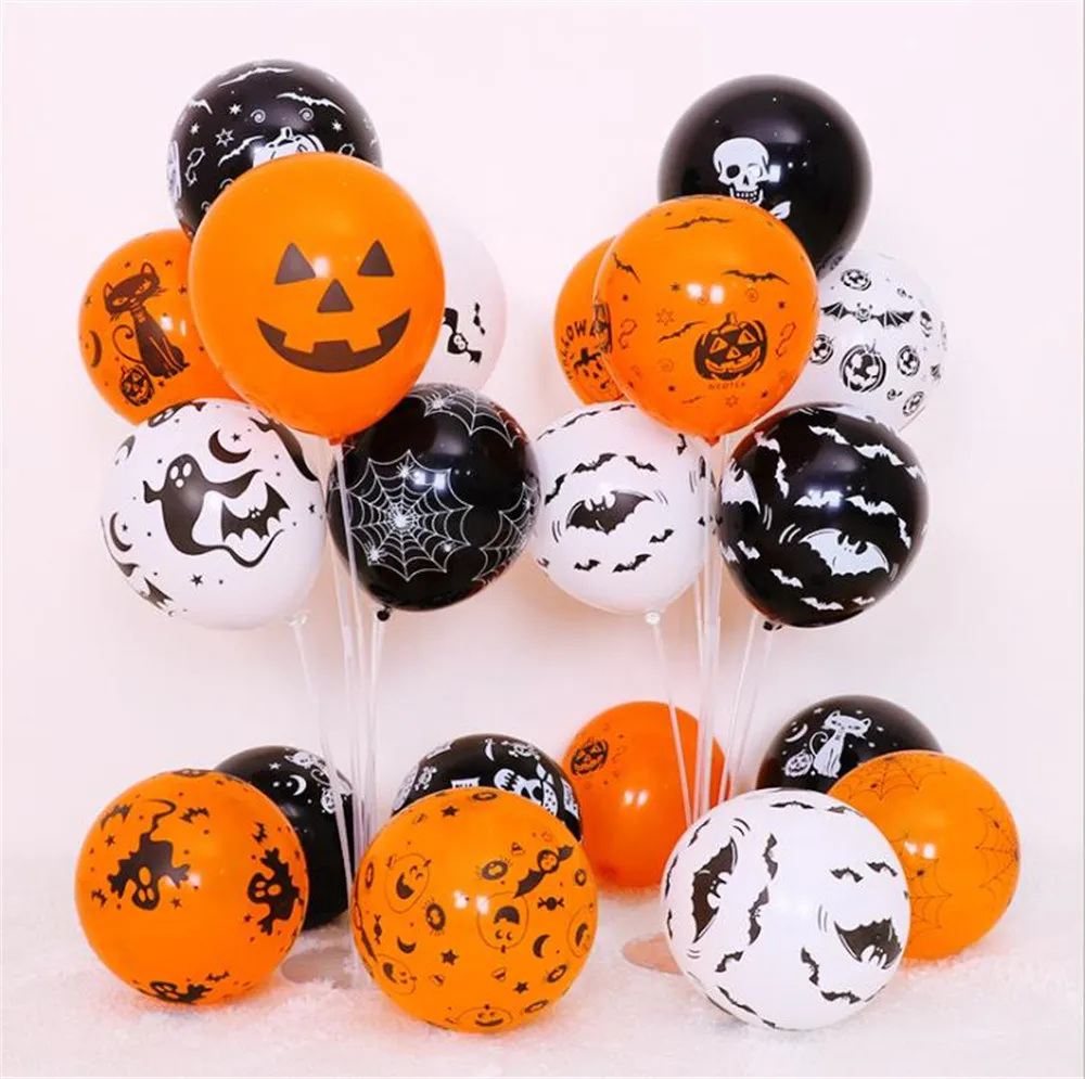 Мультфильм шляпа Хэллоуин, тыква, призрак воздушные шары Хэллоуин украшения паук фольги Воздушные шары надувные игрушки летучая мышь