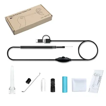 

3-in-1 HD Visual Earpick USB Type-c Ear Cleaning Tool In-ear Cleaner With LED Camera Endoscope Ear Spoon Health Care Tool