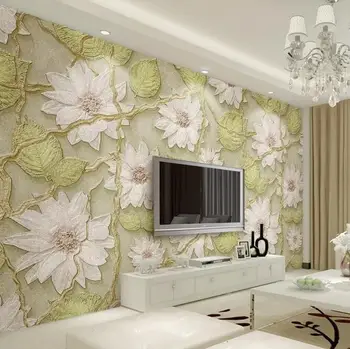 

[Self-Adhesive] 3D White Flower WG282 Wall Paper mural Wall Print Decal Wall Murals Belly
