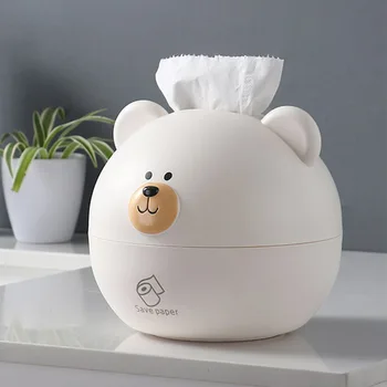 

Nordic Animal Pig Shape Tissue Storage Box Round Cartoon Dining Table Living Room Tissue Tube Wholesale
