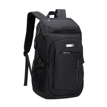 

Large Capacity Men Backpack Laptop 17 Inch Oxford Black Multifunction School Backpack Male Computer Backbag Big 2020