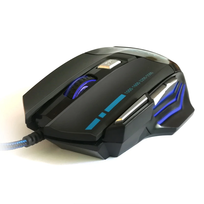  Proffessional Gaming Mouse Super 8D 6800DPI AND Silent Click Wired Gaming Mouse 6D 3200DPI Ajustabl