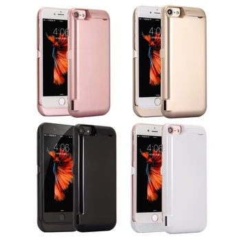 10000 2200mahのスリム超薄型バッテリー充電器ケースiphone 6/6s/7/8 バッテリーケース電源銀行スペアbateria iphone 6 6s 7 8 プラス