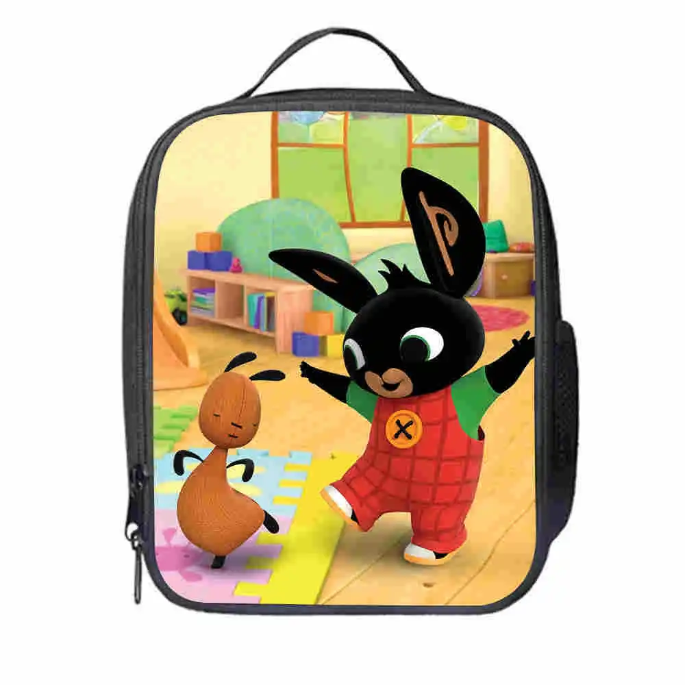 Прозрачный 25 см Bing Bunny сумки для обеда мультфильм дети открытый портативный ледяной студенческий для мальчиков и девочек милый сумка-холодильник ребенок сумка для пикника подарки на день рождения - Цвет: Прозрачный