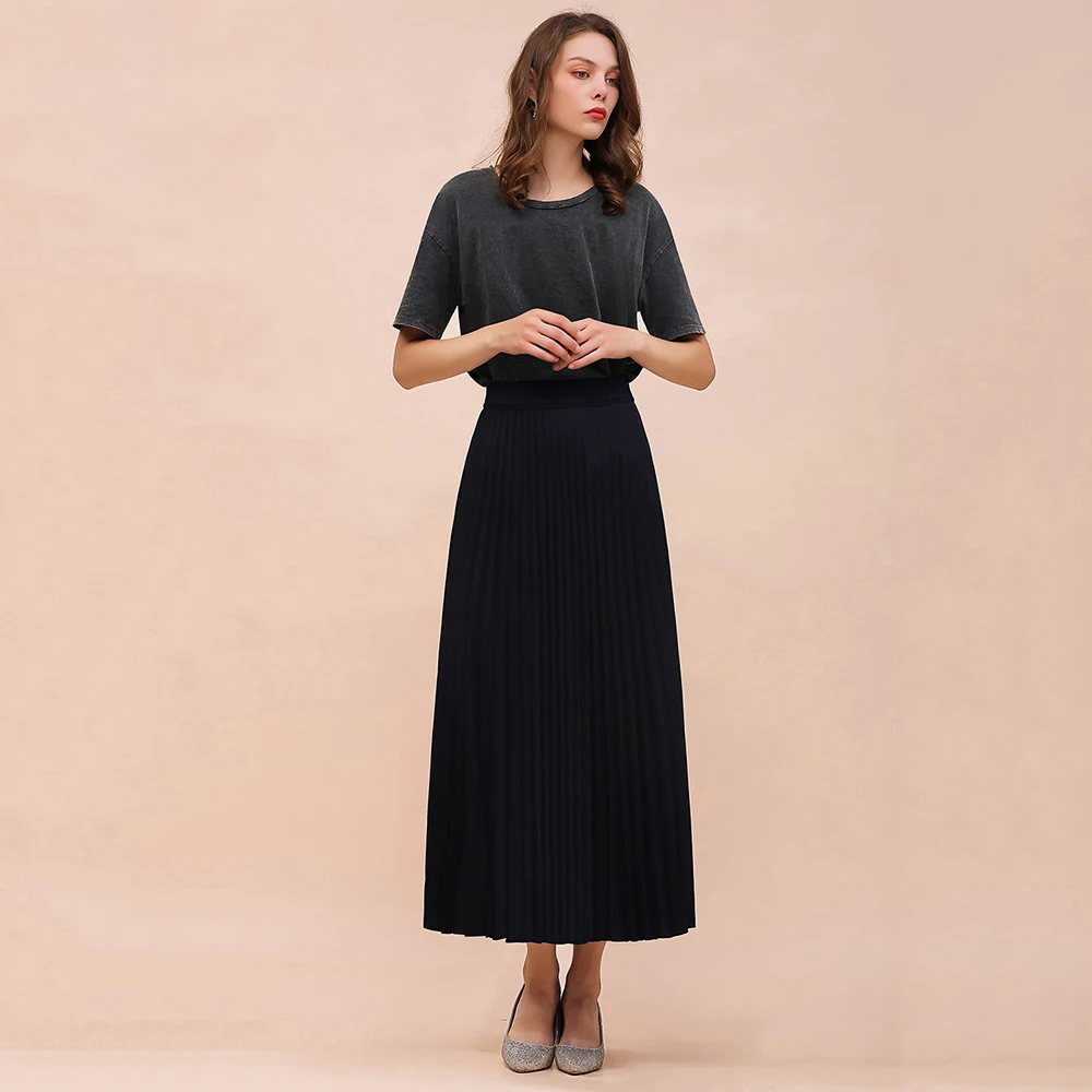 Faldas Mujer Moda один слой длинные юбки женские несколько цветов пыльная Юбка с розой черный бордовый Юбка женска