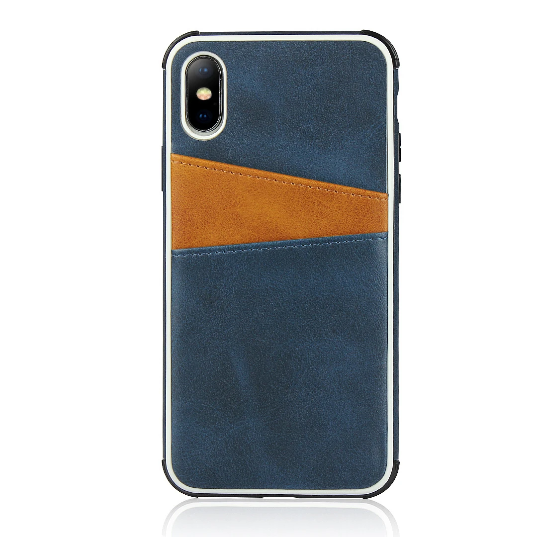 Применение Apple IPhone Xs max защиты оболочка применение Apple IPhone X/xs до середины икры линии кожаный чехол нанесите Iphone6/iPhone 7 Plus/8 ручная чехол - Цвет: Blue mosaic yellow