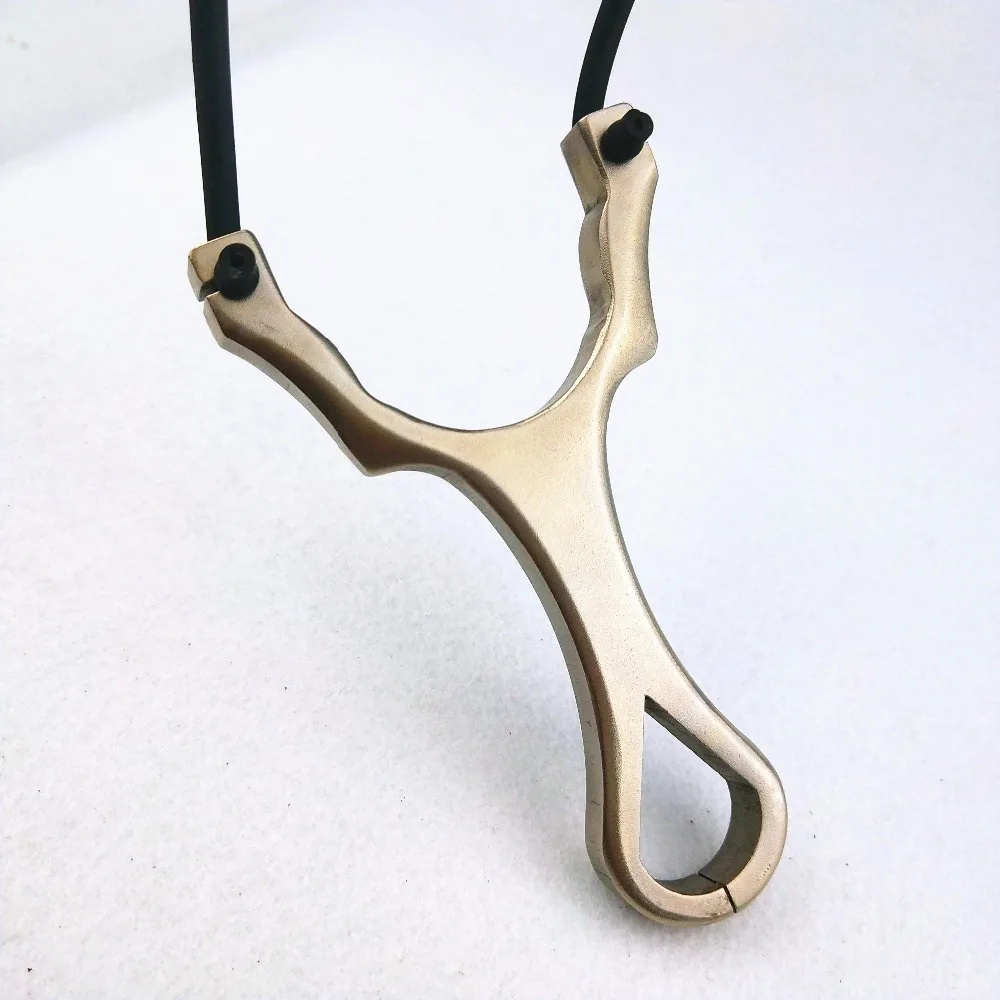 

2018 New Stainless Steel Slingshot Hunting Powerful Catapult Single Card Rubber Band Outdoor Shooting Game Slingshots
