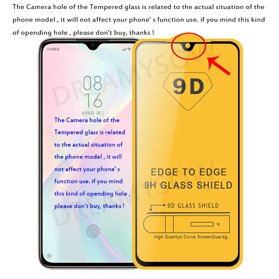 2 шт./лот 9D изогнутое полное защитное стекло пленка Redmi 8 7 7A 6 6A Note Pro протектор для