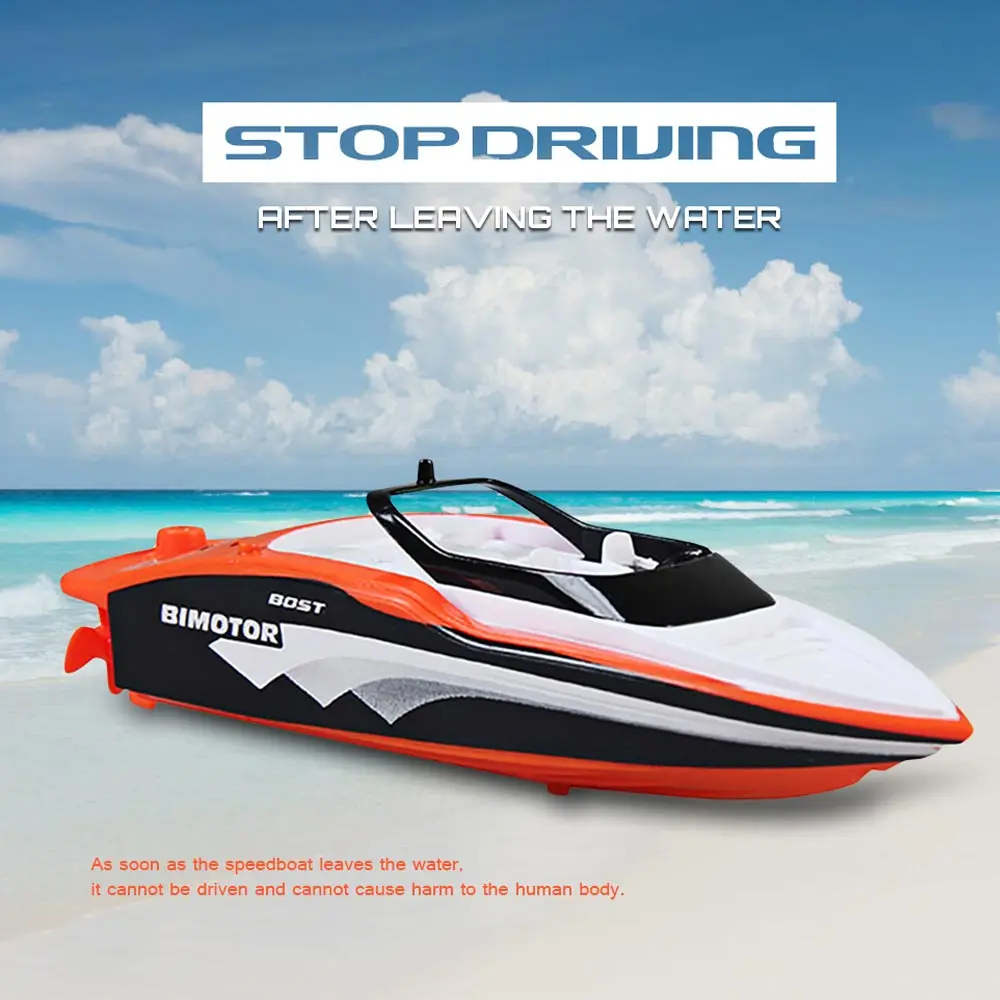 Rc Race Boat 2.4V 4 CH RC Boats Plastic Electric Remote Control Speed Mini Boat Chirdren Toy 3392M