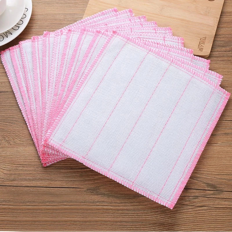 Kitchen Cleaners High-quality rags High-efficiency Bamboo Fiber Cleaning Towels Tousehold Dishwashcloths 10 Pcs/ Pack