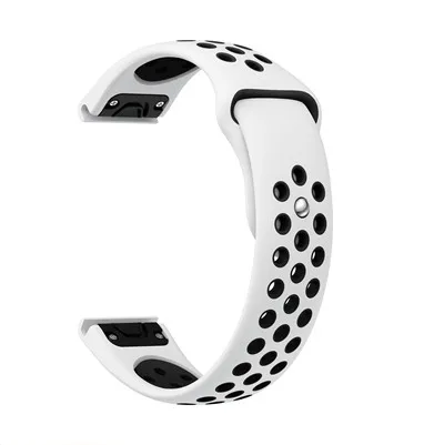 White black Силиконовый браслет для Garmin Forerunner 945/935 Smat часы быстросъемные легко подходят браслет для Garmin Fenix 5/5 Plus браслет - Цвет: White black