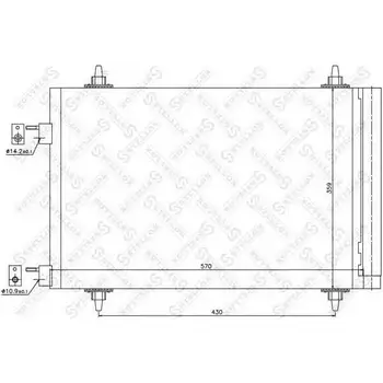 

Condenser \ Citroen C4, Peugeot 307 1.4-2.0 03 STELLO