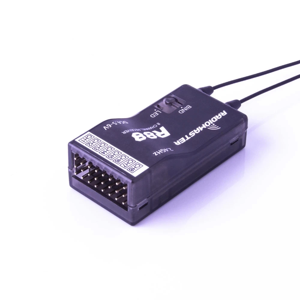 

Радиомастер R88 2,4 ГГц 8CH более 1 км PWM Nano приемник совместимый FrSky D8 поддержка возврата RSSI для радиоуправляемого дрона