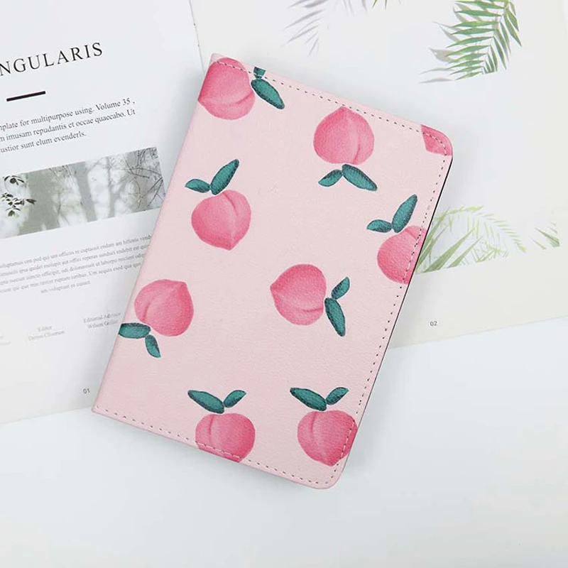 Для Ipad Ipad Air 1 2 Ipad Mini 1, 4, 5, Ipad 2 3 4 из искусственной кожи милый оранжевый медовый персик чехол с откидной крышкой для телефона с закаленное Стекло чехол