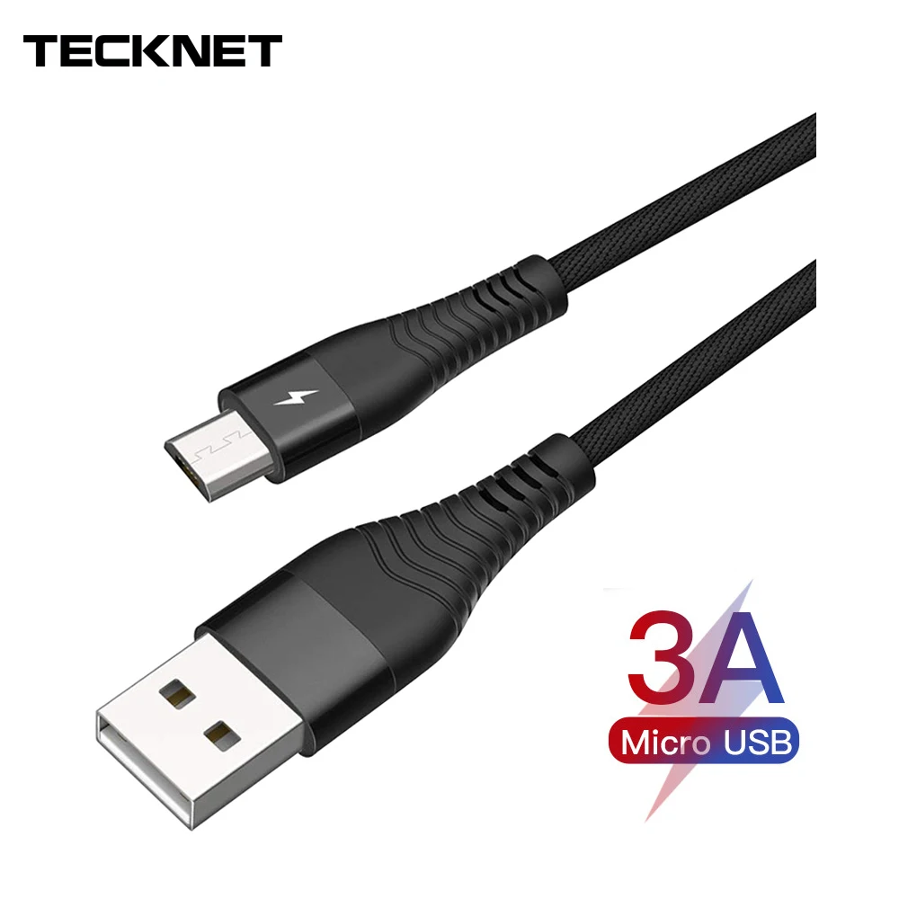 

TeckNet Micro USB Cable For Xiaomi Redmi Note 5 Pro Cord 3A Fast Charging Microusb Cable For Samsung Huawei Micro Data Cable