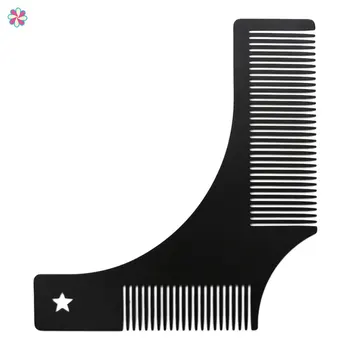 

Stainless Steel Beard Comb Beard Shaping Brush Beard Styling Comb TemplateCY