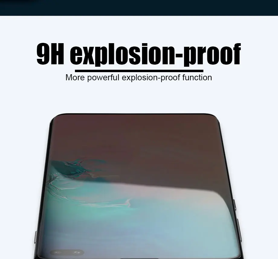 500D УФ жидкое изогнутое полное клеевое закаленное стекло для samsung Galaxy S8 S9 S10 Plus Lite Note 8 9 10 защита экрана полное покрытие