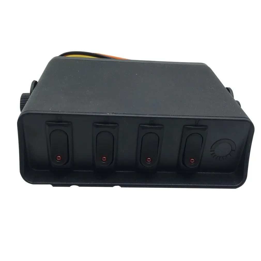 

Car And Boat 4-Digit 3Pin Round Switch Panel Control System With Wiring Combination With Mounting Bracket