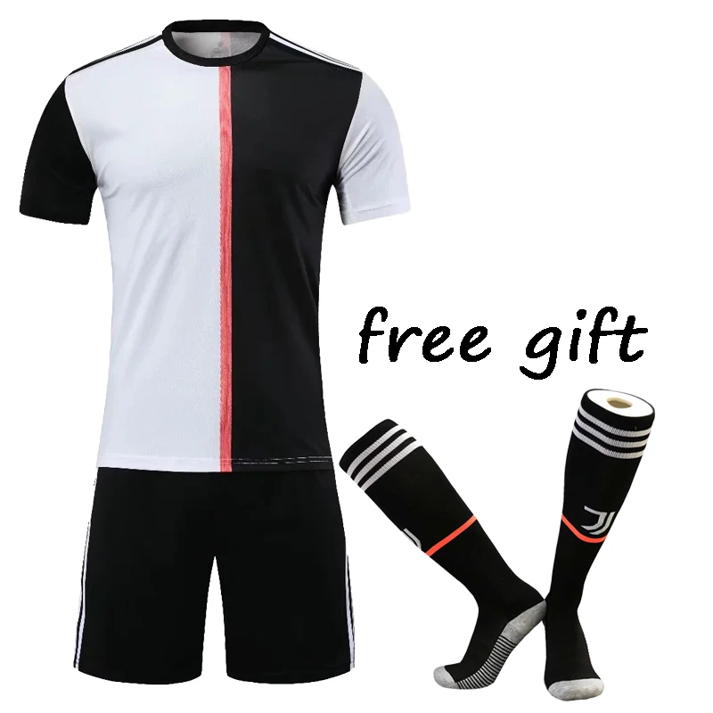2019 New Men Kids Football Jerseys Soccer Uniform women Boys Football Kit Training Suits DIY Soccer Tracksuit Jersey free socks