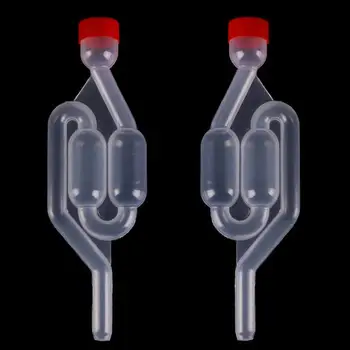 

One-way Wine Air Lock Beer Brewing Fermentation Check Valve Plastic Air Lock Water Seal Home Winemaking Exhaust Valve Fermenter