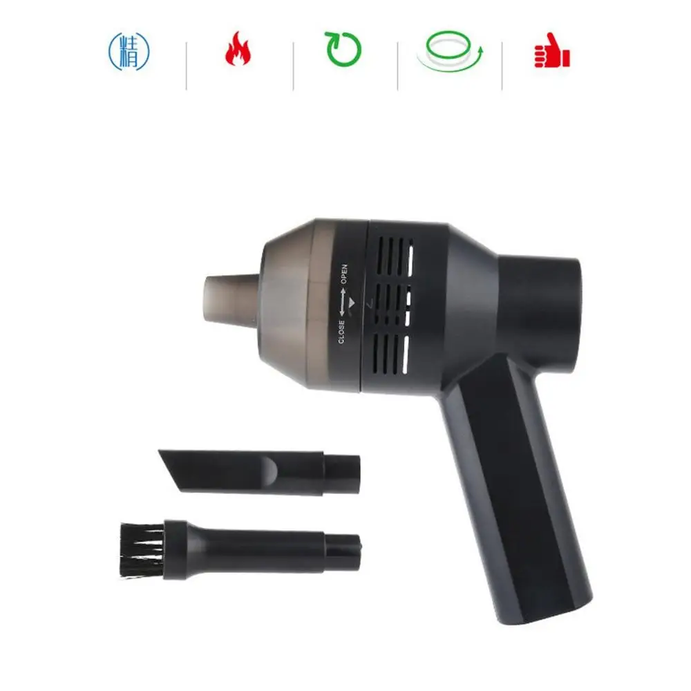 

Portable Mini Handheld USB Vacuum Cleaner USB Dust Collector LED Light For Laptop PC Keyboard 2019 Black