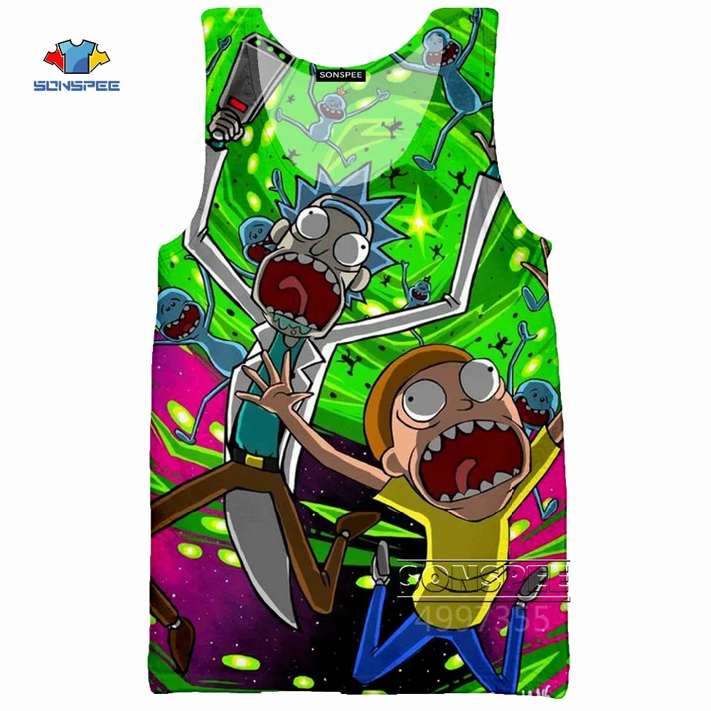SONSPEE Rick marty risk Harajuku/Одежда для взрослых и детей с 3D принтом; толстовки; толстовка; футболка; жилет; брюки; куртка для женщин и мужчин; D87