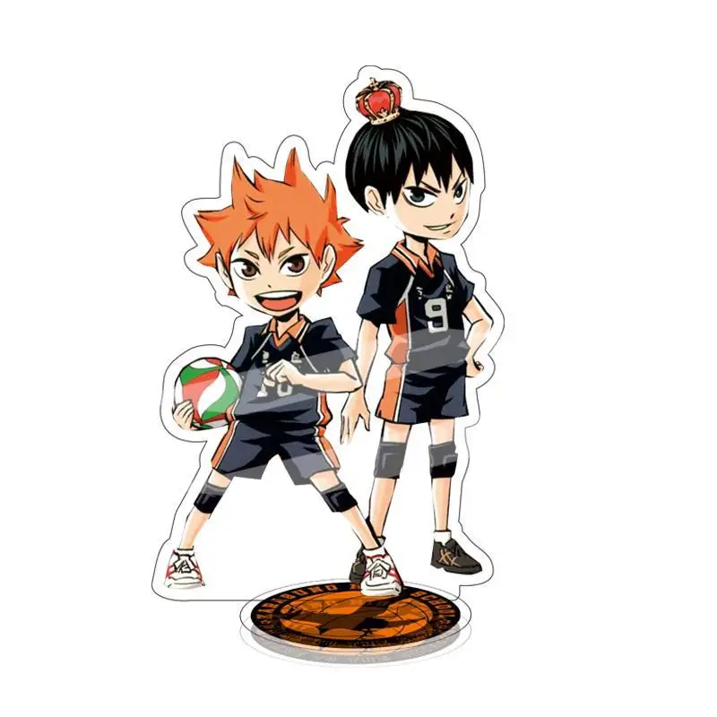 Voleibol Juvenil Anime Figura Stands Modelo Haikyuu Personagem Hinata Shoyo  Acrílico Dupla Face Sinal De Pé Ornamentos De Mesa - Chaveiros - AliExpress