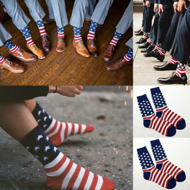 Stars & Stripes USA Sock