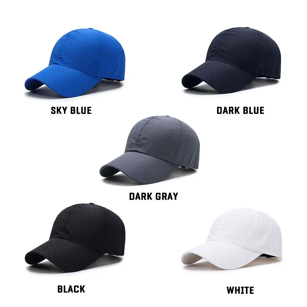Sunscreen Hats Solid Color Cap Visors Golf Hat Quick Drying Plastic
