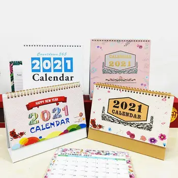 

2020 Newly Flower Cute Countdown Desktop Calendar Daily Agenda Home Yearly Accessories Scheduler Office Table Planner Organ F4K6