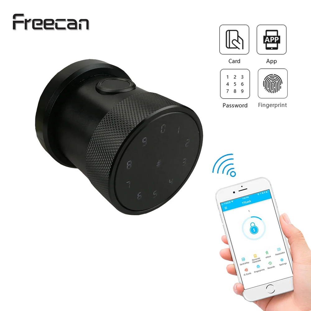 FREECAN умный электронный дверной замок WiFi биометрический отпечатков пальцев