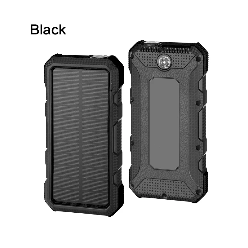 24000 мАч солнечный банк питания Тип C PD 18 Вт QC3.0 Быстрая зарядка USB Солнечное зарядное устройство Внешний аккумулятор для смартфонов планшеты