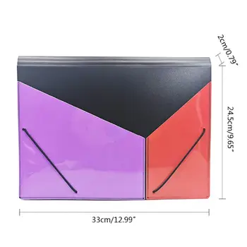 

A4 Expanding Multi-layer File Folder Document Organizer 13 Pockets Accordion Bag XXUC