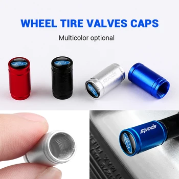 

Car Styling 4pcs Aluminium Alloy auto Wheel Tire Valve Caps for Ford Focus 2 Focus 3 Fiesta Ecosport Decorative Accessories