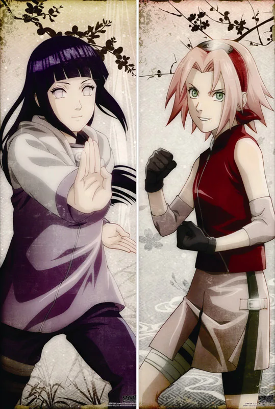 S4 Аниме Наруто дакимакура чехол персонажи Хината Хюга Болстер чехол Hokage Hugs чехол для подушки - Цвет: S4