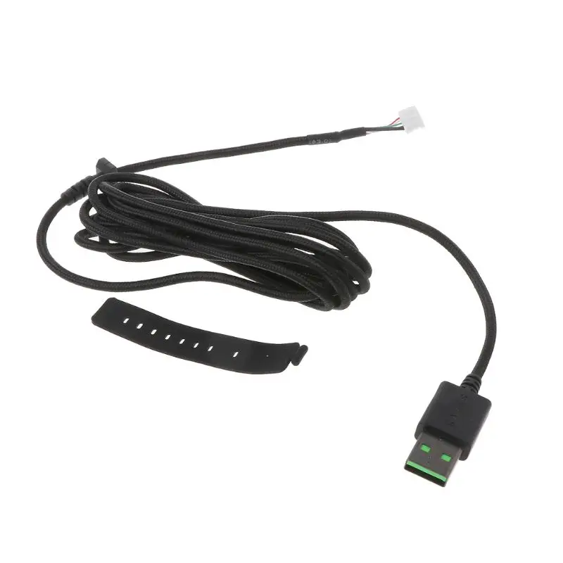 Прочный нейлоновый плетеный кабель USB для мыши сменный провод проводной игровой
